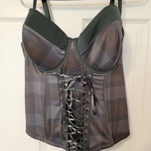 Torrid Outlander Line Plaid Corset, Size 2x
